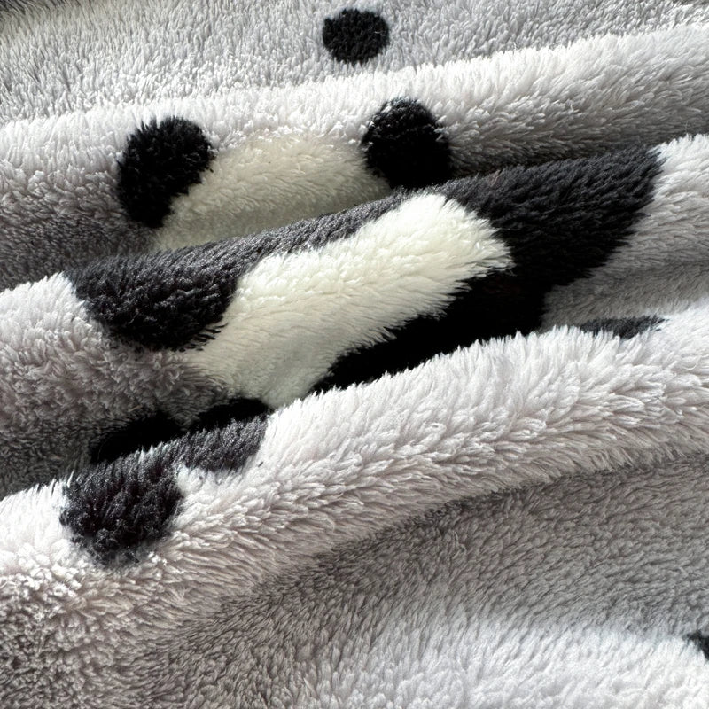 Plaid Panda – Couverture Douillette en Fausse Fourrure avec Imprimé Panda, Plaid Doux et Chaleureux pour Lit, Canapé et Salon - PlaidChaud