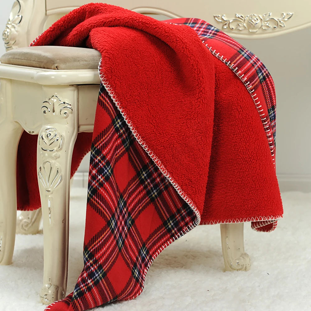 Plaid en Coton pour Canapé – Couverture en Velours et Flanelle Douce, Plaid en Coton et Bambou pour Canapé, Lit, Salon, Décoration Hivernale - PlaidChaud