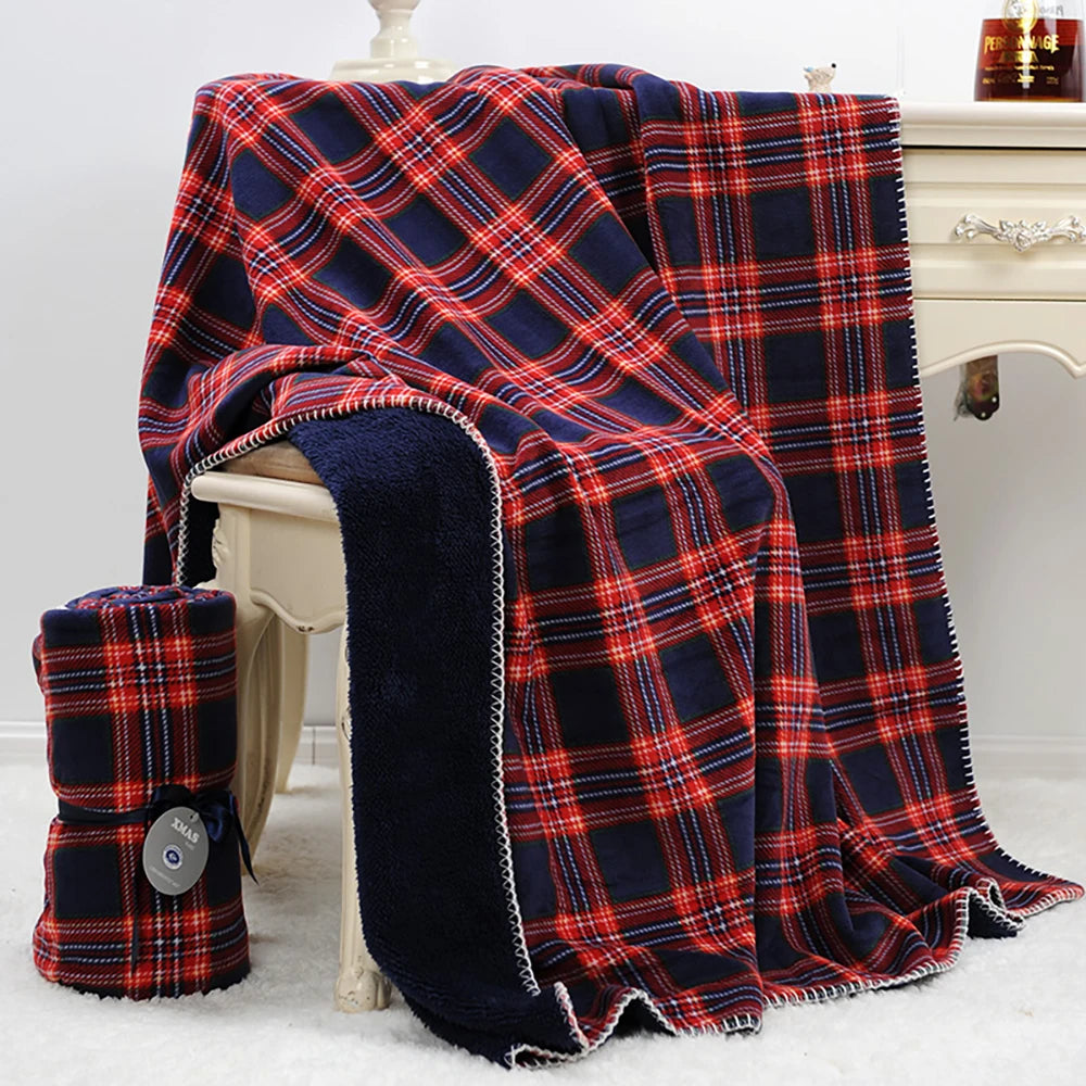 Plaid en Coton pour Canapé – Couverture en Velours et Flanelle Douce, Plaid en Coton et Bambou pour Canapé, Lit, Salon, Décoration Hivernale - PlaidChaud